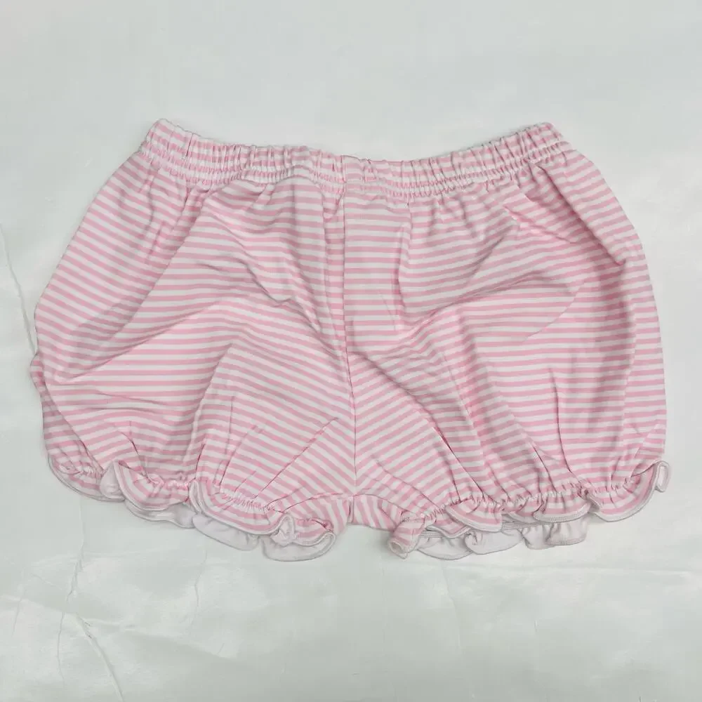 NWT Smockingbird 12M Pink Bunny Pocket Bloomer Set